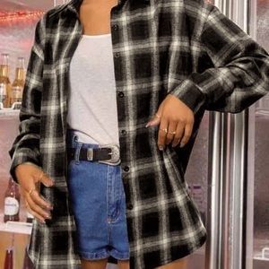 Casual, Plaid, Long sleeve Shacket